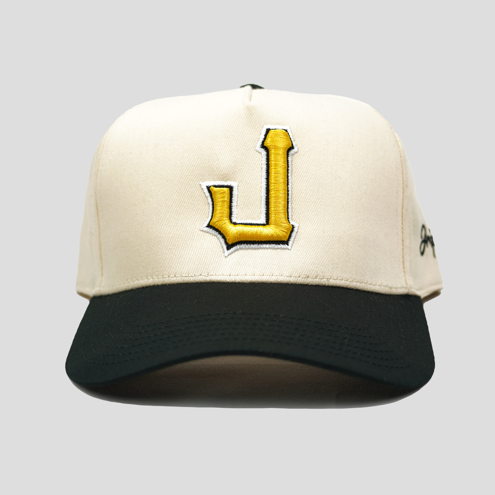J Burgh Snapback Hat (CREAM/BLACK)
